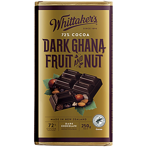 Buy WHITTAKERS 72 Cocoa Fruit & Nut Chocolate Bar Creamy Milk, Rich