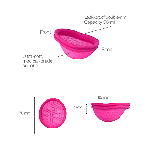 Buy Lemme Be Z Menstrual Disc With Soft Pouch 12 Hour Protection