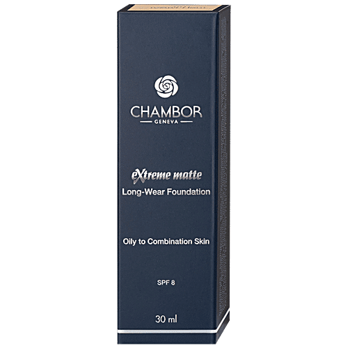 Chambor Extreme Matte Long-Wear Foundation - SPF 8, Lightweight, For Oily To Combination Skin, 30 ml 1035 Beige Nature 