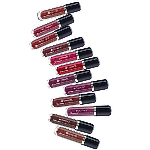 Chambor Extreme Wear Transfer Proof Liquid Lipstick - High Pigmentation, Long Lasting, 6 ml 411 Raisin Rose 