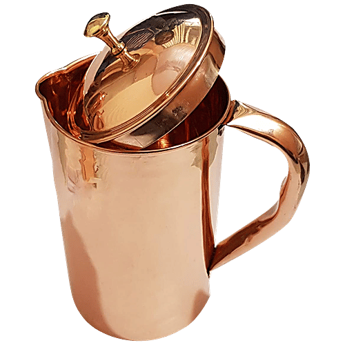 Buy Decan Copper Designer Plain Jug Strong & Durable, For Storing