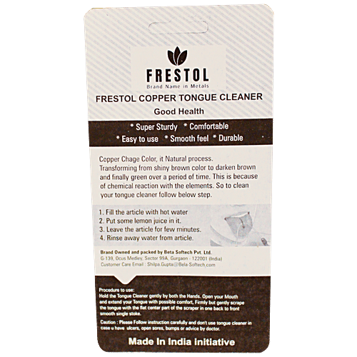 Buy Decan Copper Tongue Cleaner Designer, Comfortable Grip, NonToxic, For Daily Use Online at