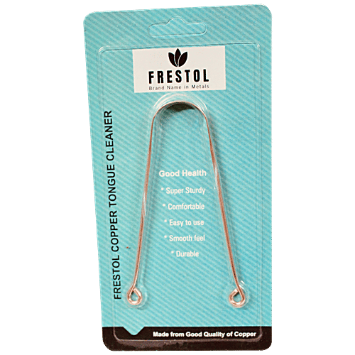 Buy Decan Copper Tongue Cleaner Plain, Comfortable Grip, NonToxic, For Daily Use Online at