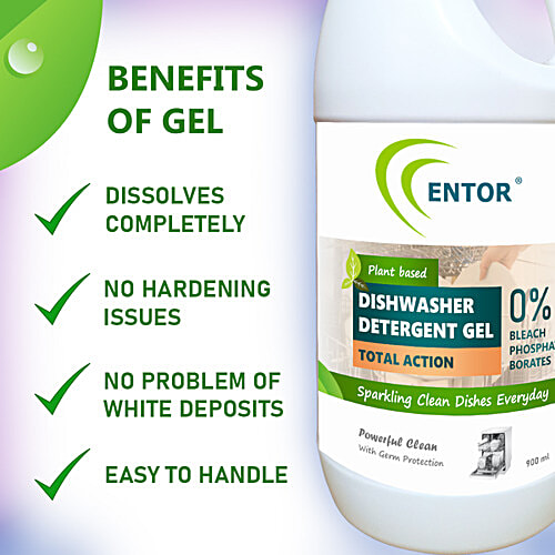 Buy Entor Dishwasher Detergent Gel Total Action, Plant based Online at Best Price of Rs 425