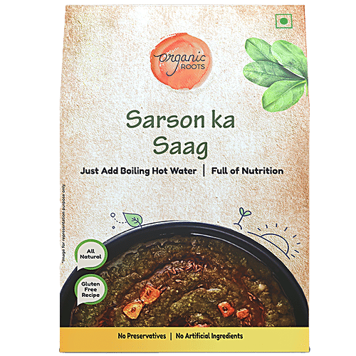 Buy Organic Roots Sarson Ka Saag Instant Food, Healthy Food, Ready To