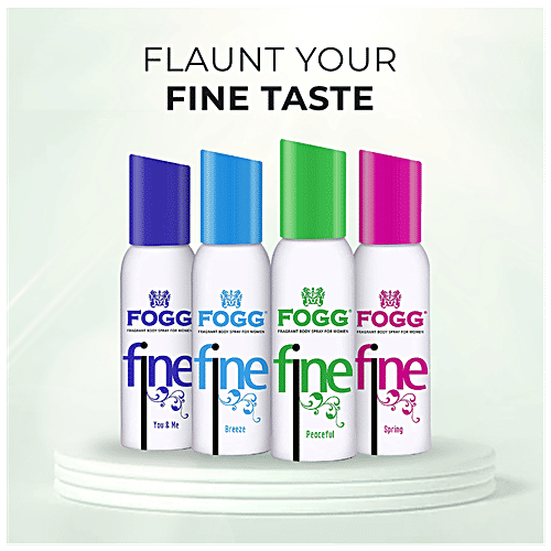 Buy Fogg Fine Fragrant Body Spray Peaceful, No Gas, Everyday