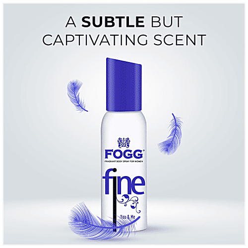 Fogg  Fine Fragrance Body Spray - You & Me, No Gas, Everyday Deodorant, For Women, 120 ml  
