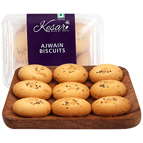 Buy Kesar Ajwain Biscuit Made With Finest Ingredients, Healthy Snack