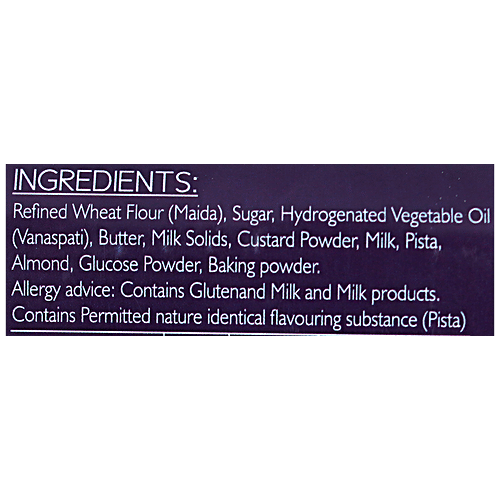 Kesar Pista & Badam Cookies - Made With Finest Ingredients, Healthy Snack, 250 g Box 