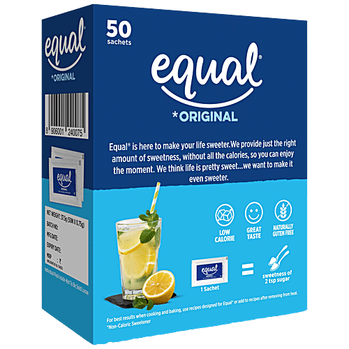 Buy Equal Original Low Calorie Sweetener Sugar Free, Low Calories