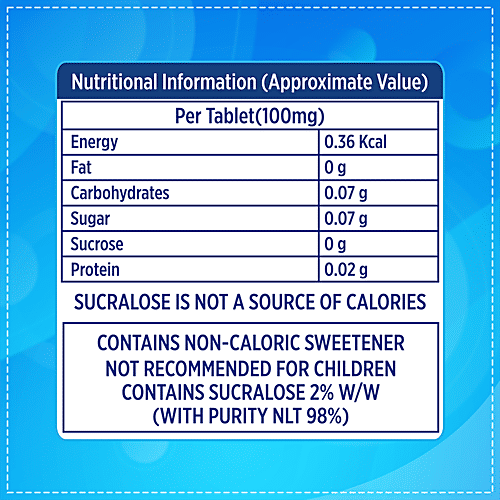 Equal Classic Zero Calorie Sweetener - Sugar Free, Calorie Control, Diabetic Friendly, 10 g (100 Tablets) 