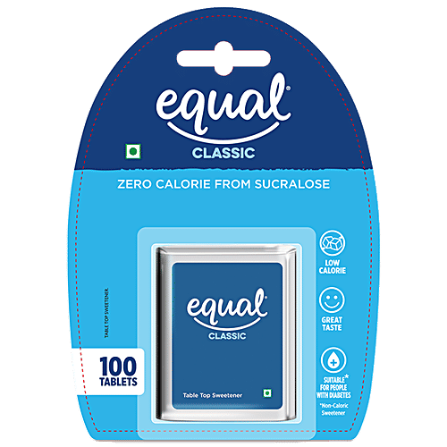 Equal Classic Zero Calorie Sweetener - Sugar Free, Calorie Control, Diabetic Friendly, 10 g (100 Tablets) 