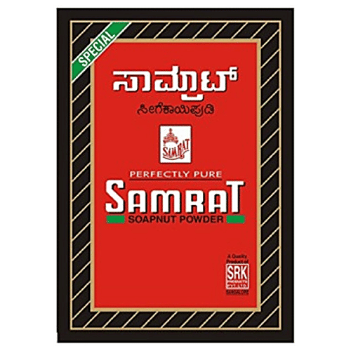 Samrat  Shikakai/Soapnut Powder - Anti-Dandruff Formula, Makes Hair Soft, Smooth & Shiny, 250 g Pouch 