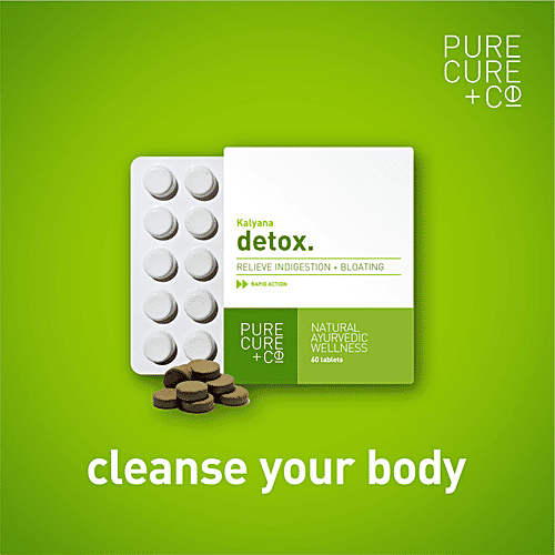 Buy PURECURE+CO Detox Tablets Natural Ayurvedic Wellness, Relieves