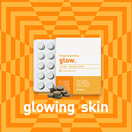Buy PURECURE+CO Glow Tablets Natural Ayurvedic Wellness, For Clear
