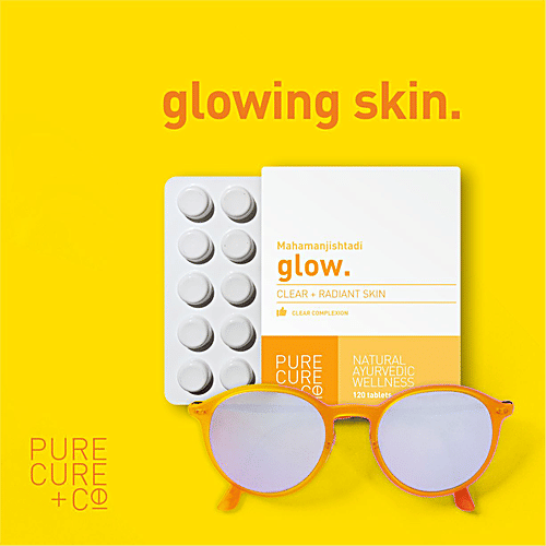 Buy PURECURE+CO Glow Tablets Natural Ayurvedic Wellness, For Clear