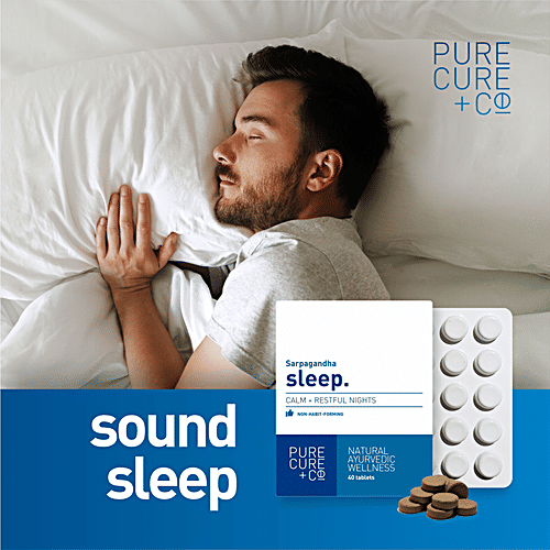 Buy PURECURE+CO Sleep Tablets Natural Ayurvedic Wellness, Promotes