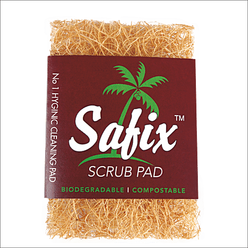 Buy Safix Coir Scrub Pad Regular, 100 Natural Coconut Fibre, Easy To