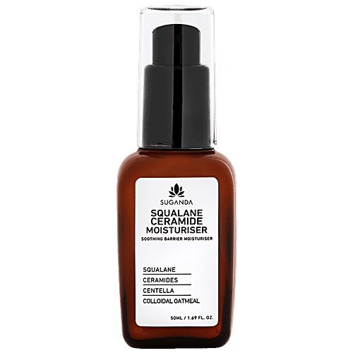 Suganda Squalane Ceramide Moisturiser - Soothing Barrier, Colloidal Oatmeal, For Normal Skin, 50 ml  