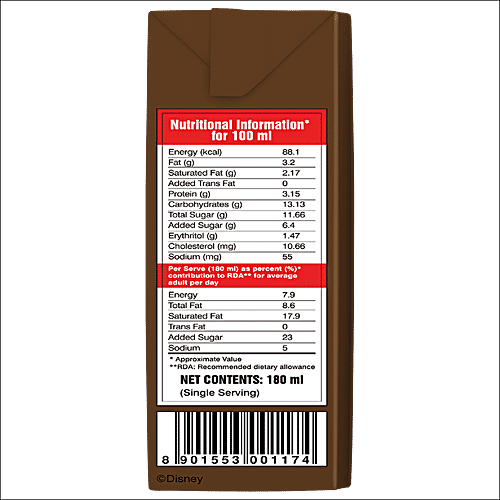 Keventer Delights Chocolate Milkshake, 180 ml  