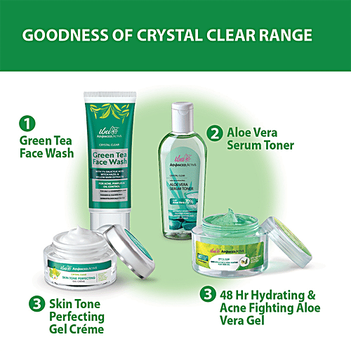 Iba Advanced Activs Face Wash - Crystal Clear Green Tea With Salicylic Acid, Acne Control, For Oily Skin, 100 ml  