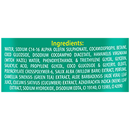 Iba Advanced Activs Face Wash - Crystal Clear Green Tea With Salicylic Acid, Acne Control, For Oily Skin, 100 ml  