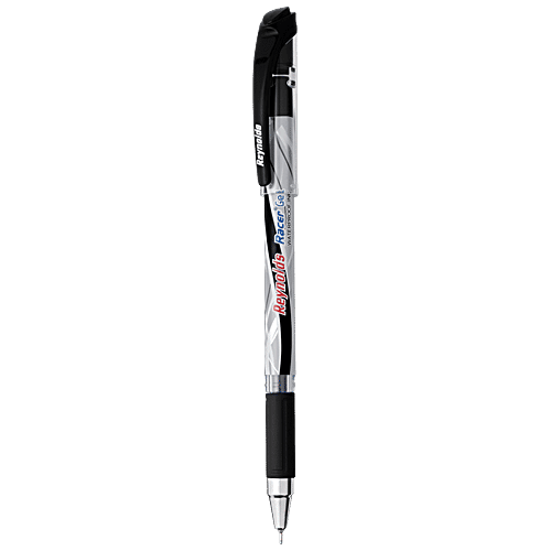 Reynolds Racer Gel Pen - Black, 1 pc With Comfortable Grip, Water Proof Ink, For Smooth Writing