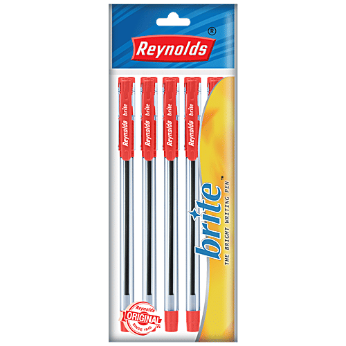 Buy Reynolds Brite Ball Point Pen Red Ink Online at Best Price of Rs