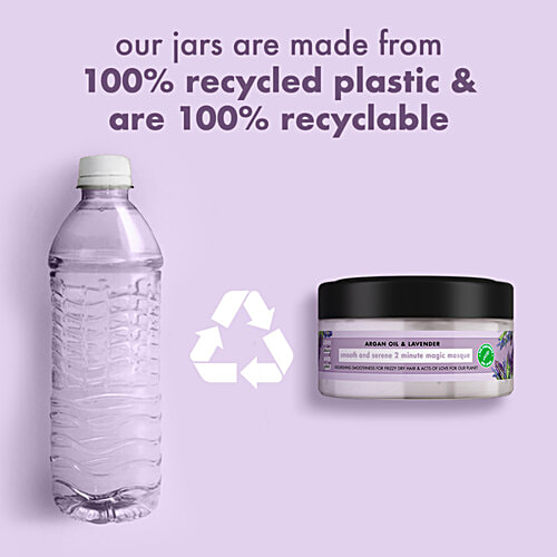 Love Beauty & Planet Argan Oil & Lavender Hair Masque - 2 Minutes Magic, Nourishing & Smoothing, For Frizzy Hair, 200 ml