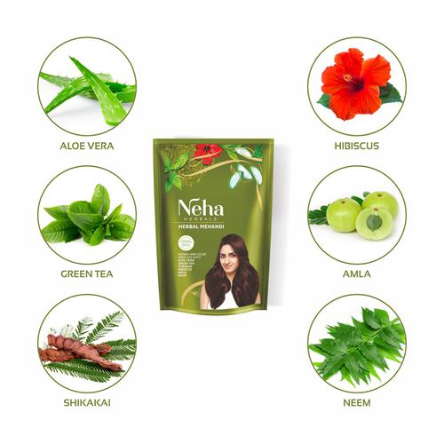 Buy Neha Herbals Mehandi Henna Hair Colour - Aloe Vera, Green Tea, Amla,  Neem, Prevents Dandruff Online at Best Price of Rs 35 - bigbasket