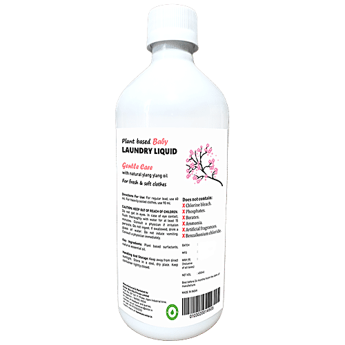 Buy Entor Baby Laundry Liquid Front & Top Load, PlantBased, Removes