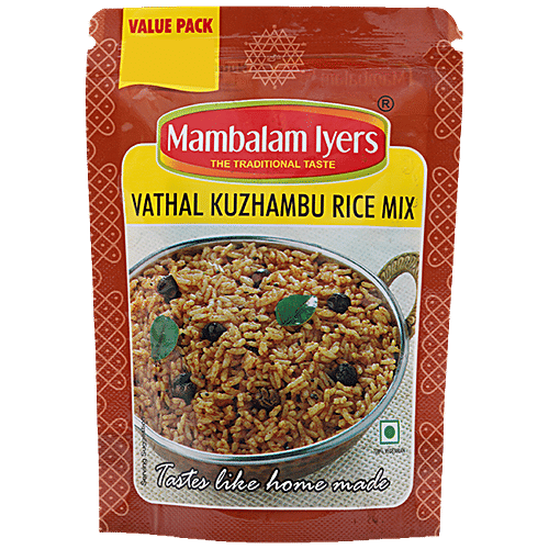 Buy Mambalam Iyers Vathal Kuzhambu Ready Rice Mix - Easy To Digest ...