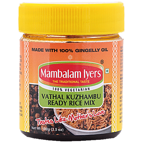 Buy Mambalam Iyers Vathal Kuzhambu Ready Rice Mix - Easy To Digest ...