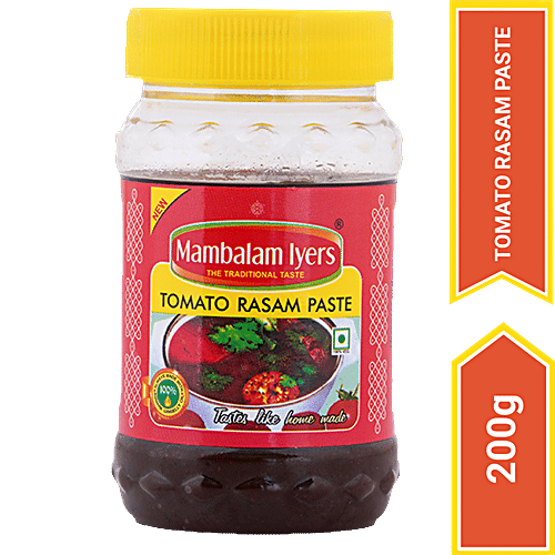 Mambalam Iyers Tomato Rasam Paste - Enhances Flavour, 200 g Bottle