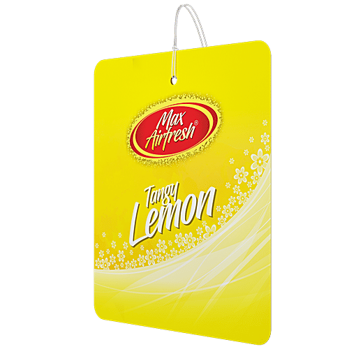 Max Airfresh Pocket Gel Freshener - Tangy Lemon, Long Lasting Fragrance, Removes Odours, 10 g (Pack of 6)