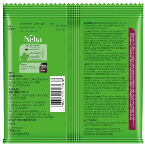 Buy Neha Herbals Colour Creme - No Ammonia Online at Best Price of Rs 200 -  bigbasket