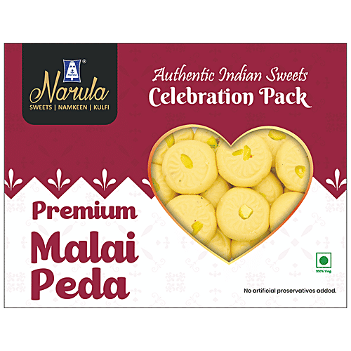 NARULA SWEETS Premium Malai Peda, 200 g Box 