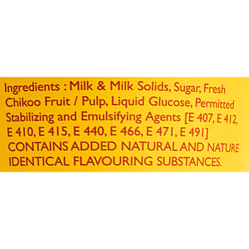 Froops Real Chikoo Ice Cream - Rich, Creamy & Fresh, Frozen Dessert, 500 ml  