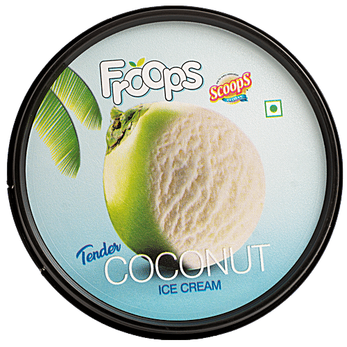 Froops Tender Coconut Ice Cream - Rich, Creamy & Fresh, Frozen Dessert, 500 ml  