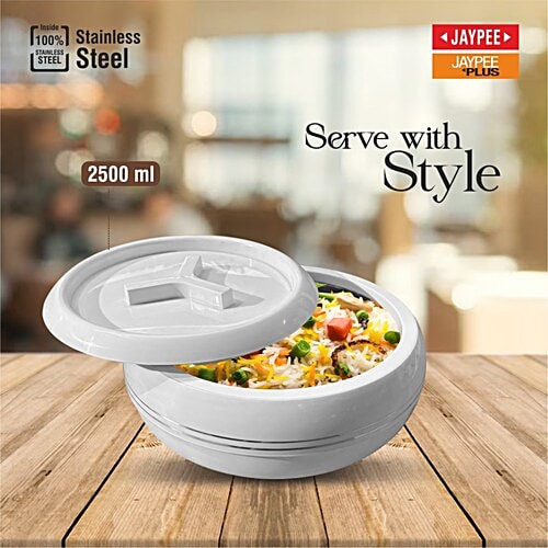 Jaypee Palazio 2500 Casserole - White, 2.5 L  