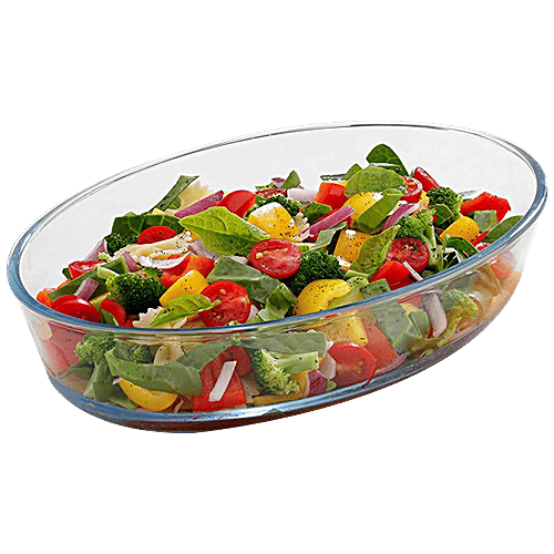 Buy Signoraware Bake N Serve Oval Bakeware & Oven Safe Glass Dish Clear Online at Best Price
