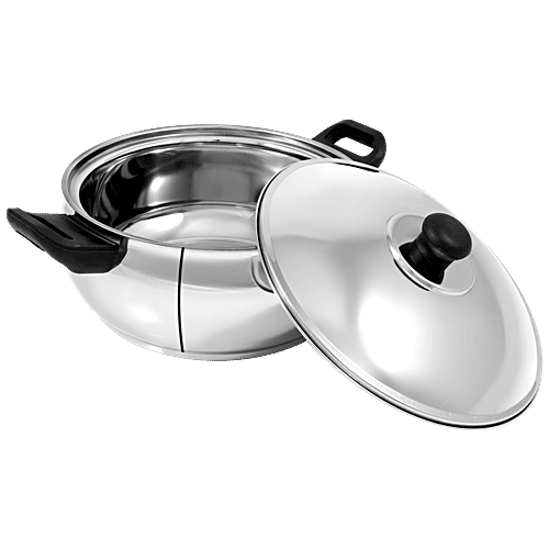 Pigeon Belly Stainless Steel Milk Boiler/Storage - Induction Base, With Lid, 25.4 cm, 3 L  