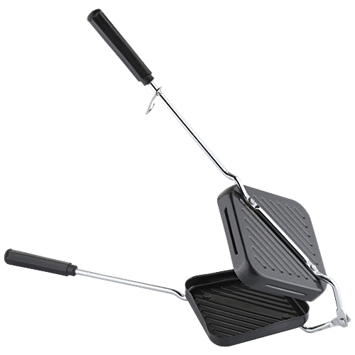 Buy Omega NonStick Grill Sandwich Toaster for Gas Stove Black Online