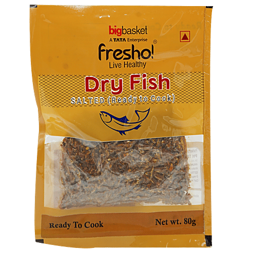 fresho! Dry Fish Nathli/Anchovies-Small, Spicy, 80 g