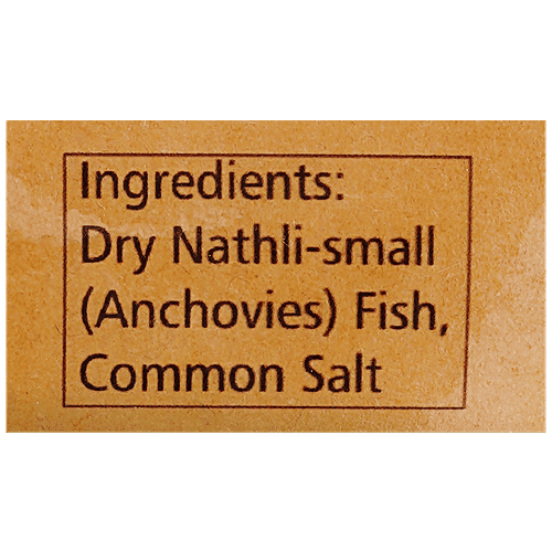 fresho! Dry Fish Nathli/Anchovies-Big, Salted, Without Head, 80 g