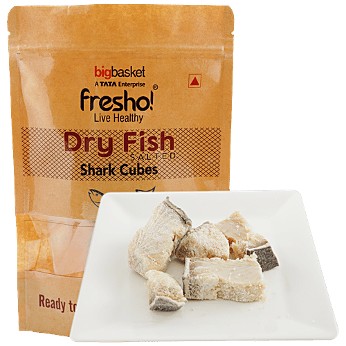 Buy fresho! Dry Fish Shark Cubes Ready To Cook, Protein Rich, For