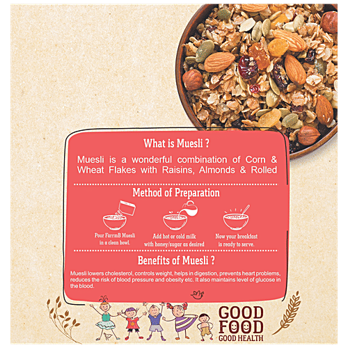 Buy FarrmB Crunchy Muesli High In Protein & Fibre Online at Best