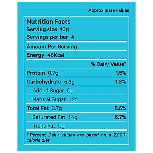 WACAO Toasty Hazelnut 40% Milk Chocolate Bar - Vegan, Gluten-Free, No Added Sugar, 40 g  