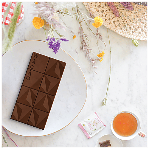 WACAO Toasty Hazelnut 40% Milk Chocolate Bar - Vegan, Gluten-Free, No Added Sugar, 40 g  