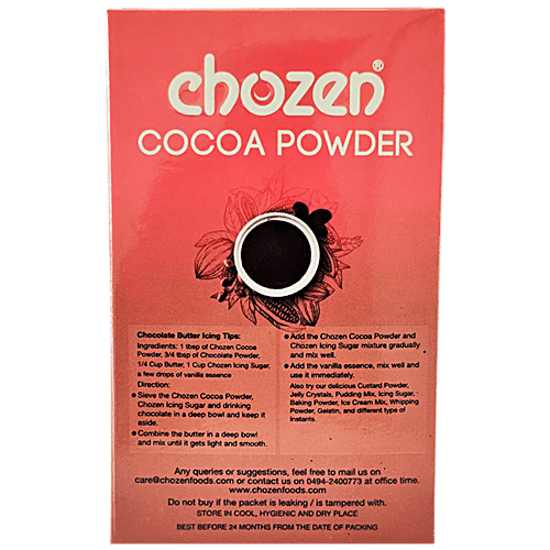 CHOZEN Cocoa Powder - Rich & High Quality, For Cakes, Desserts, 100 g
